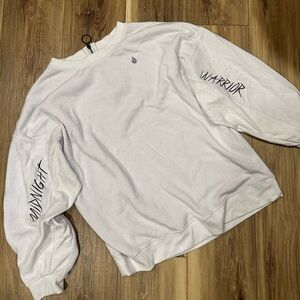 Volcom White Midnight Warrior Crewneck Sweatshirt